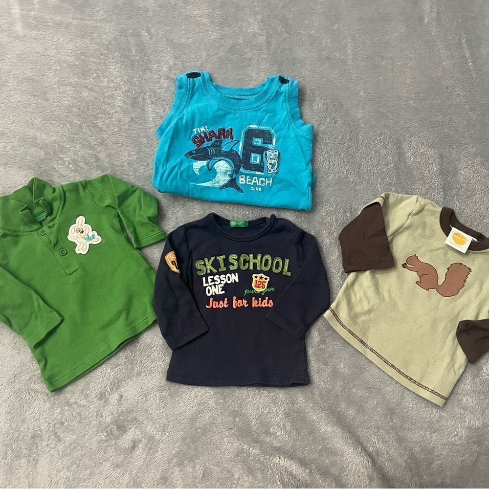 BUNDLE of Shirts United Colors of Benetton, Carter Size 3 Months